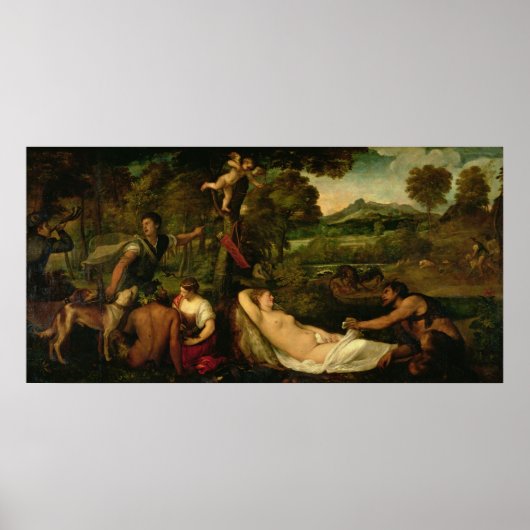 Pardo Venus of Jupiter en Antiope Poster (Voorkant)