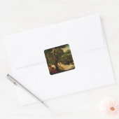 Pardo Venus of Jupiter en Antiope Vierkante Sticker (Envelop)