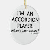 Pardon Accordion Player Keramisch Ornament (Rechts)