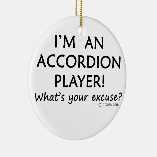 Pardon Accordion Player Keramisch Ornament (Rechts)