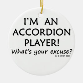 Pardon Accordion Player Keramisch Ornament