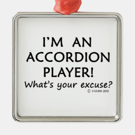 Pardon Accordion Player Metalen Ornament