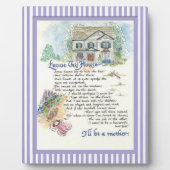 Pardon dit Huis kalligrafie - Audrey Jeanne Fotoplaat (Voorkant)