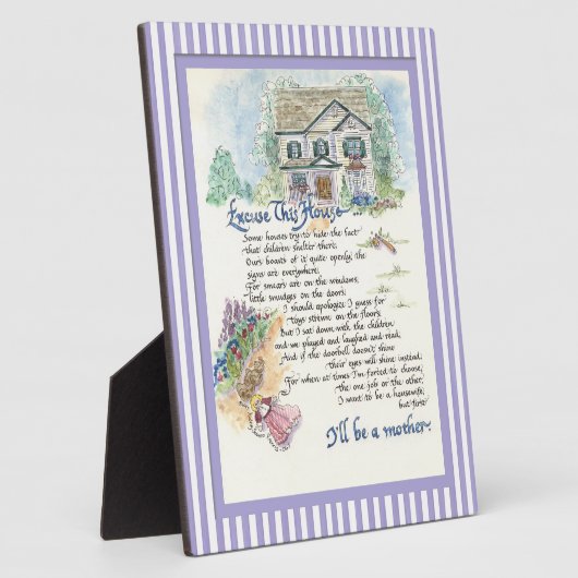 Pardon dit Huis kalligrafie - Audrey Jeanne Fotoplaat (Zijkant)