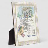 Pardon dit Huis kalligrafie - Audrey Jeanne Fotoplaat (Zijkant)