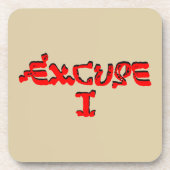 Pardon. Drankjes Onderzetter (Voorkant)