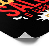 Pardon, het is toch een echte verkoop van de klok poster (Hoek)