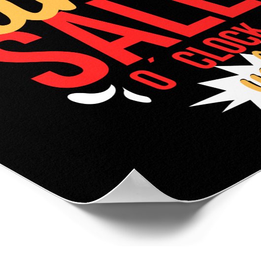 Pardon, het is toch een echte verkoop van de klok poster (Hoek)