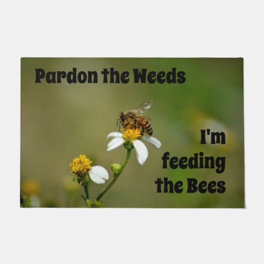 Pardon, het onkruid dat ik aan de bijen voer deurmat (Voorkant)