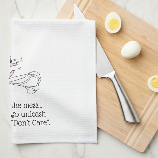 Pardon, ik moest mijn innerlijk ontketenen, geen z theedoek (Quarter Fold)