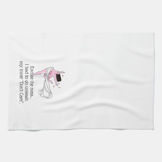 Pardon, ik moest mijn innerlijk ontketenen, geen z theedoek (Horizontaal)