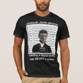 Pardon John Brown T-shirt (ZWART) (Voorkant)