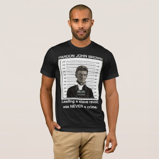 Pardon John Brown T-shirt (ZWART) (Voorkant volledig)