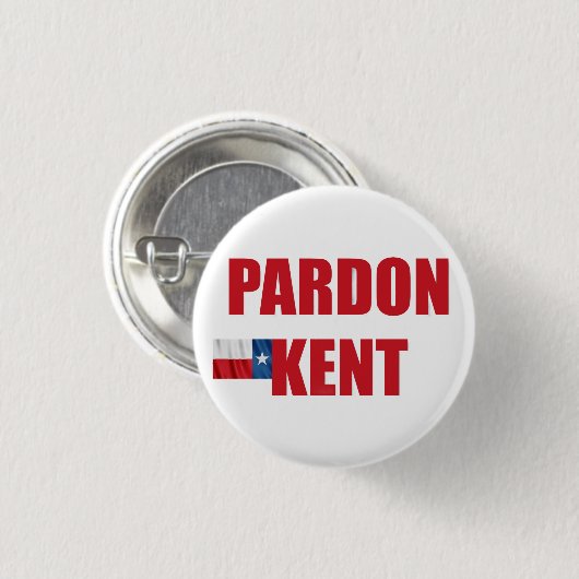 Pardon Kent Ronde Button 3,2 Cm (Voorkant /achterkant)