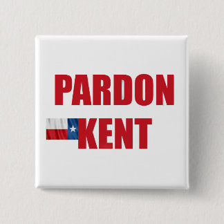 Pardon Kent Vierkante Button 5,1 Cm