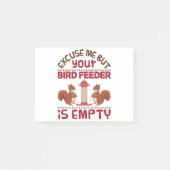 Pardon, maar je vogelvoer leeg post-it® notes (Voorkant)