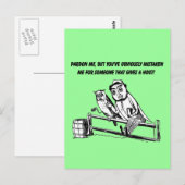 Pardon Me - Sarcastische Humor Briefkaart (Voorkant / Achterkant)