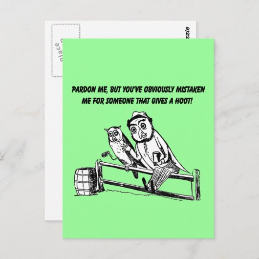 Pardon Me - Sarcastische Humor Briefkaart (Voorkant / Achterkant)