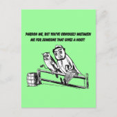 Pardon Me - Sarcastische Humor Briefkaart (Voorkant)