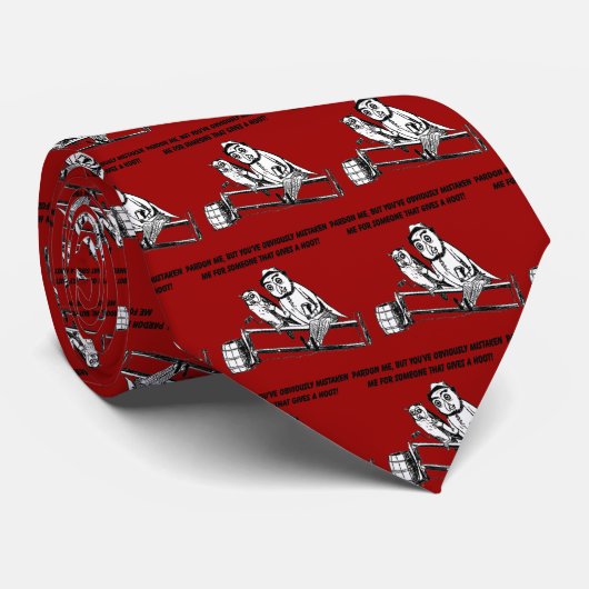 Pardon Me - Sarcastische Humor Stropdas (Opgerold)