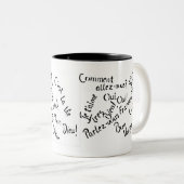 Pardon, mijn Frans Tweekleurige Koffiemok (Voorkant rechts)