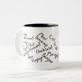 Pardon, mijn Frans Tweekleurige Koffiemok (Voorkant links)