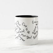 Pardon, mijn Frans Tweekleurige Koffiemok (Center)