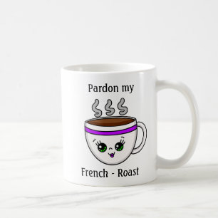 Pardon, mijn Franse Coffee Coffee Cartoon Coffee Koffiemok