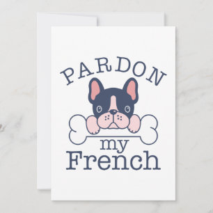 Pardon My French Bedankkaart