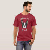 Pardon my French Black and White French Bulldog T-shirt (Voorkant volledig)