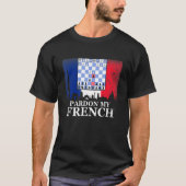 Pardon My French Chess T-shirt (Voorkant)