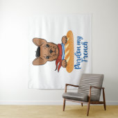 Pardon My French - Funny French Bulldog Wandkleed (In situ)