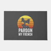 Pardon My French Hondenliefhebber Gift Frenchie Bu Deurmat (Voorkant)