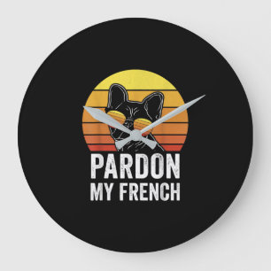 Pardon My French Hondenliefhebber Gift Frenchie Bu Grote Klok