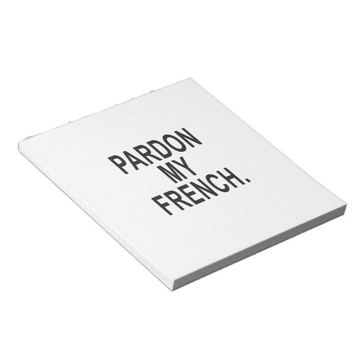 Pardon My French Notitieblok (Schuin)
