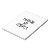 Pardon My French Notitieblok (Linkerzijde)