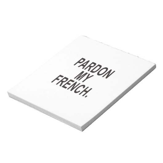 Pardon My French Notitieblok (Linkerzijde)