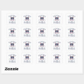 Pardon My French Vierkante Sticker (Vel)