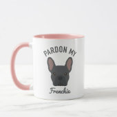 Pardon my Frenchie | Cute Blue French Bulldog Mok (Links)