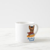 Pardon My Frenchie - Funny French Bulldog Espresso Kop (Voorkant rechts)