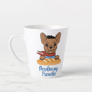 Pardon My Frenchie - Funny French Bulldog Latte Mok