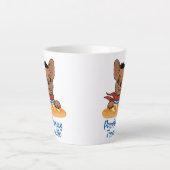 Pardon My Frenchie - Funny French Bulldog Latte Mok (Voorkant)