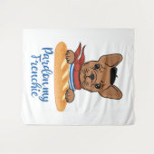 Pardon My Frenchie - Funny French Bulldog Wandkleed (Voorkant (horizontaal))