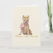 Pardon My Frenchie Kaart (Voorkant)