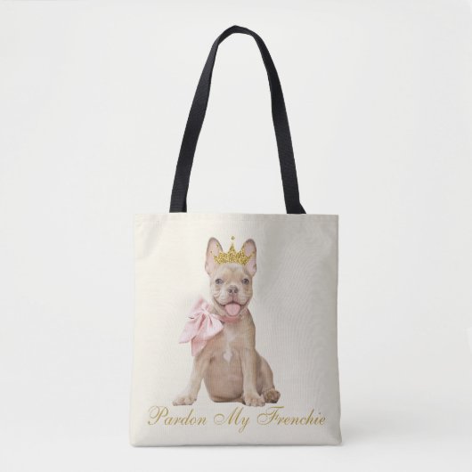Pardon My Frenchie Tote Bag (Voorkant)
