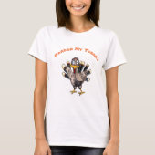 Pardon My Turkey Women's Long Slapt T-Shirt (Voorkant)