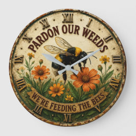 Pardon Our Weeds We're Feeding the Bees Garden  Grote Klok