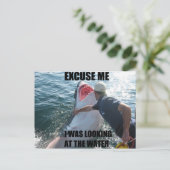 Pardon Shark! Briefkaart (Staand voorkant)