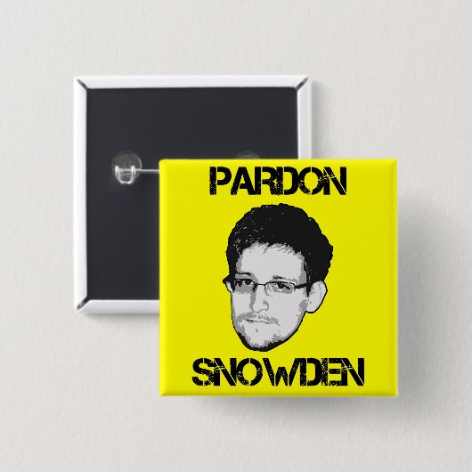 Pardon Snowden Button (Voorkant /achterkant)