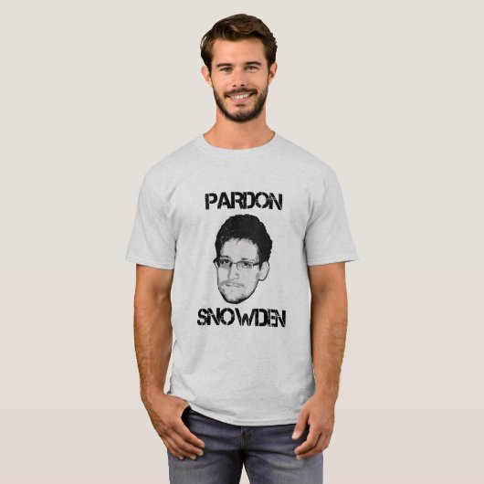 Pardon Snowden T-Shirt (Voorkant volledig)